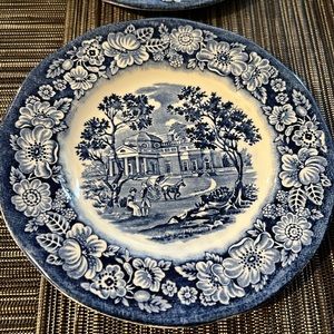 LIBERTY BLUE DESERT PLATES